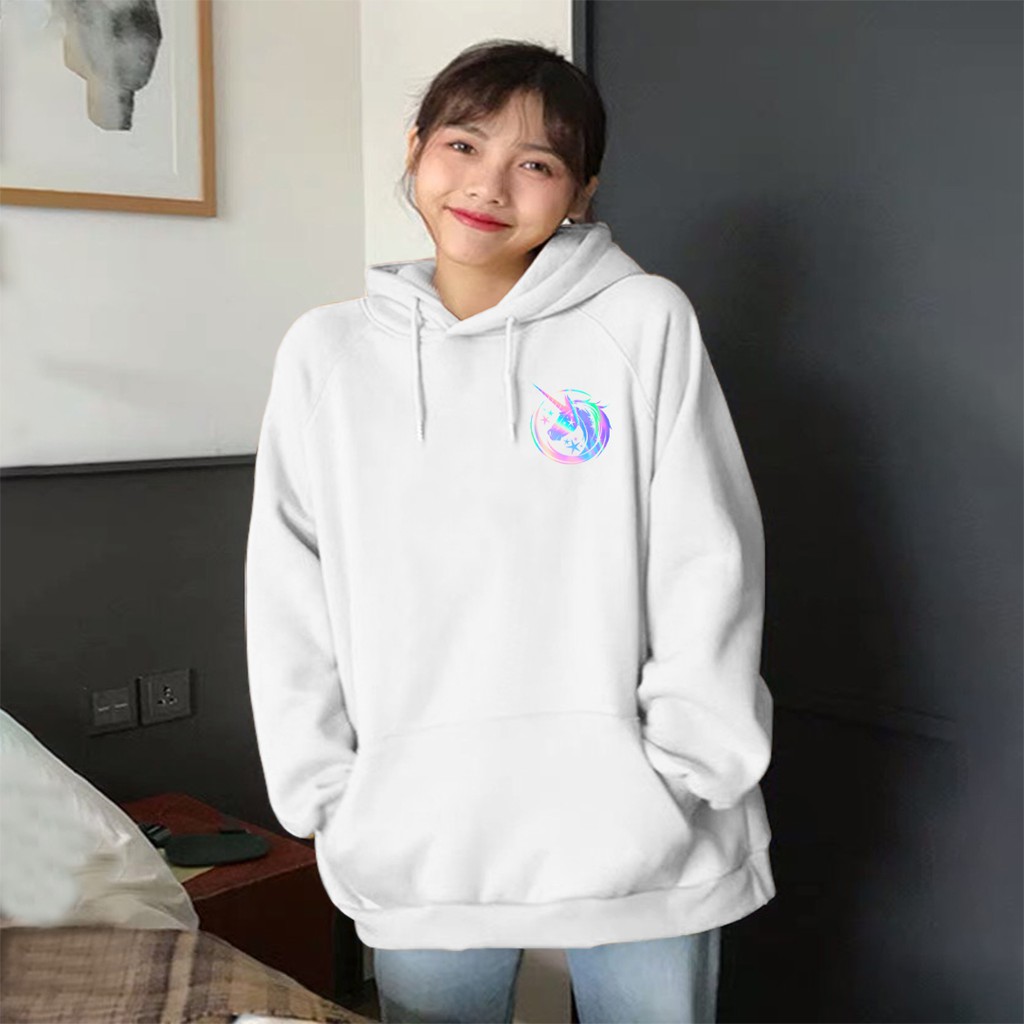 Aó khoác nỉ Hoodie phản quang Kỳ Lân, Áo khoác nỉ nam nữ họa tiết hình cá tính - PQ37KN | BigBuy360 - bigbuy360.vn