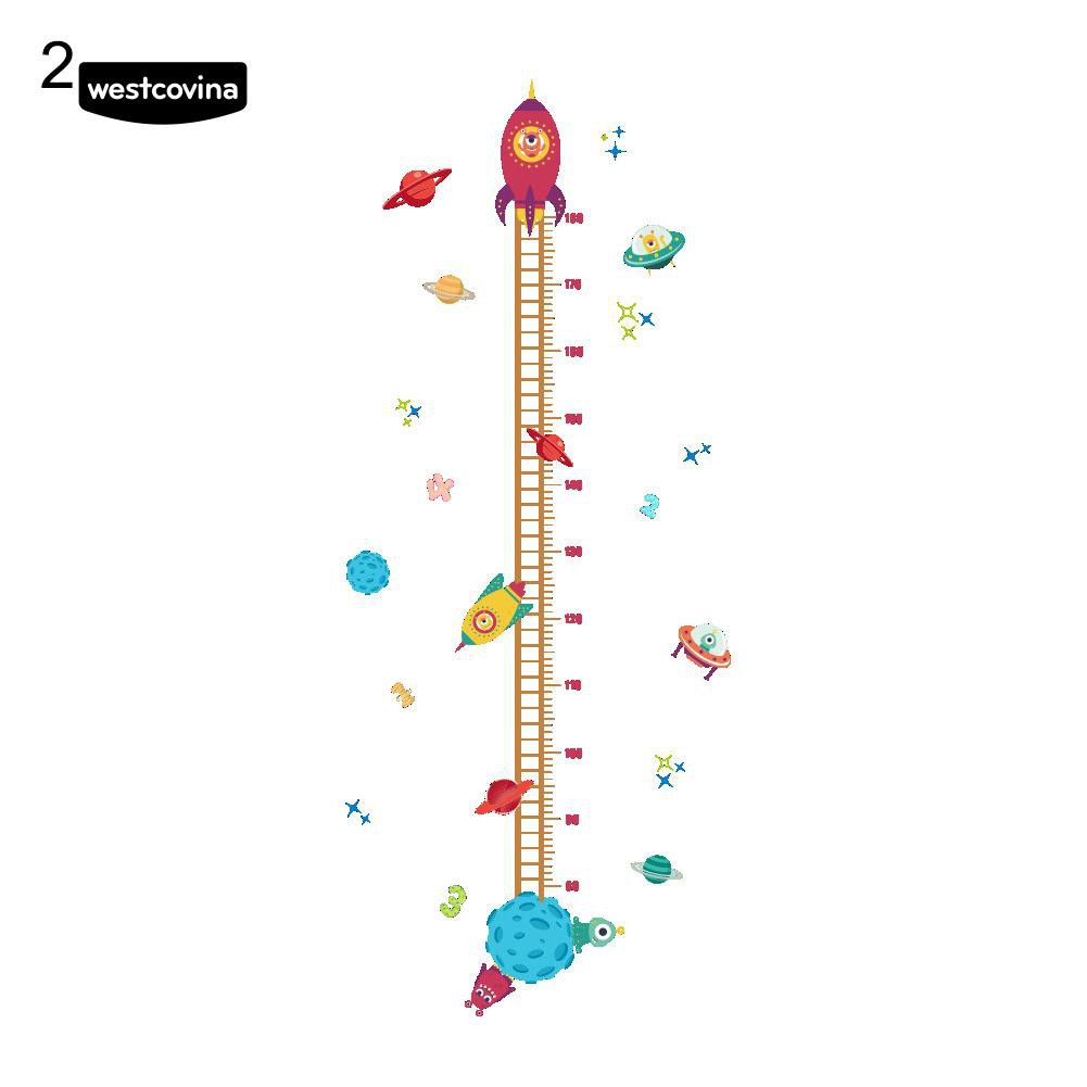 Miếng dán tường đo chiều cao cho bé hình hoạt hình