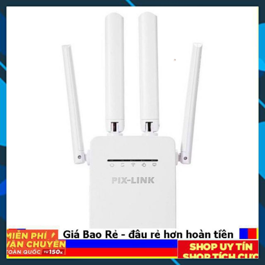 Bộ kích sóng giá rẻ (Xả Kho) Kích sóng pix-link 4 anten WR08 Sản phẩm chất lượng