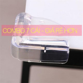 COMBO 7 cái nắp dán góc bàn, chống góc nhọn, giảm chấn khi va đập, bảo vệ an toàn cho trẻ 7B600