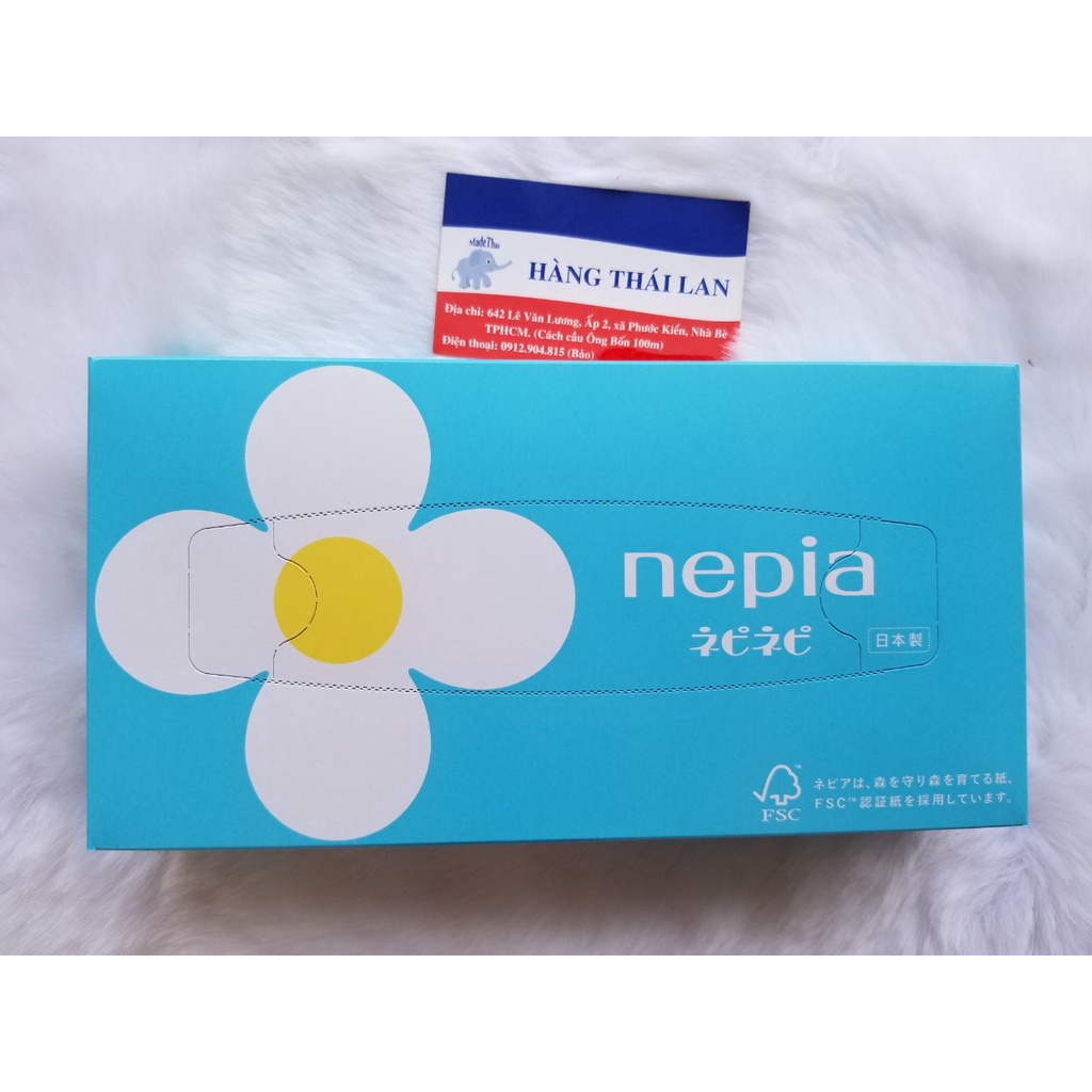 Set 5 Hộp Giấy Ăn Nepia Cao Cấp Nội Địa Nhật- Hộp khăn giấy Nhật Bản