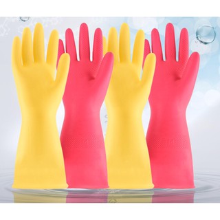 Găng tay cao su rửa bát, giặt giũ đa năng Đông cầu vồng, giao màu ngẫu nhiên