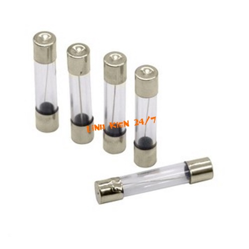 Bộ 10 Cầu chì ống thủy tinh 6x30 10A 15A 250V