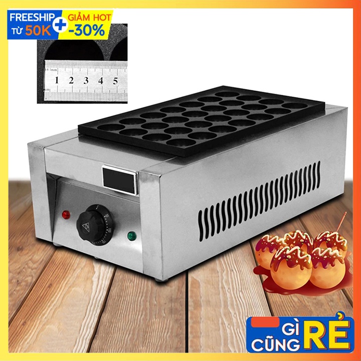 [Mã ELHADEV giảm 4% đơn 300K] Máy làm bánh bạch tuộc takoyaki 28 lỗ công nghiệp