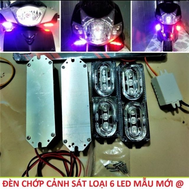 ĐÈN CHỚP CẢNH SÁT XE MÁY ÔTÔ CỰC ĐẸP MẪU MỚI