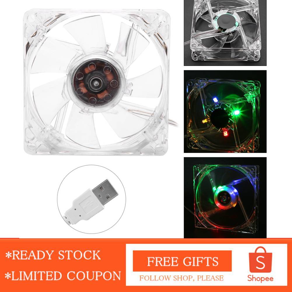 Quạt tản nhiệt có cổng sạc USB 5V cho máy tính 8cm