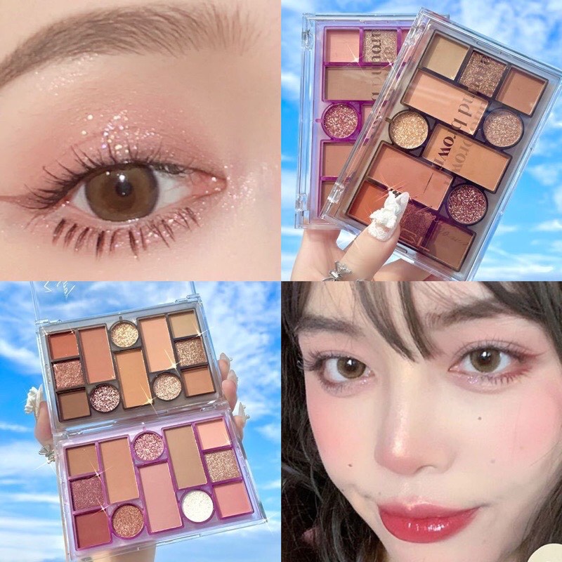 Bảng Phấn Mắt MGL 12 Ô Tông Màu Nâu Tây Siêu TRENDY Xiin house | BigBuy360 - bigbuy360.vn