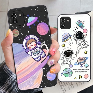 Ốp lưng điện thoại Samsung A03 phiên bản vũ trụ nasa, phi hành gia chibi cute độc đáo, ốp lưng cao cấp