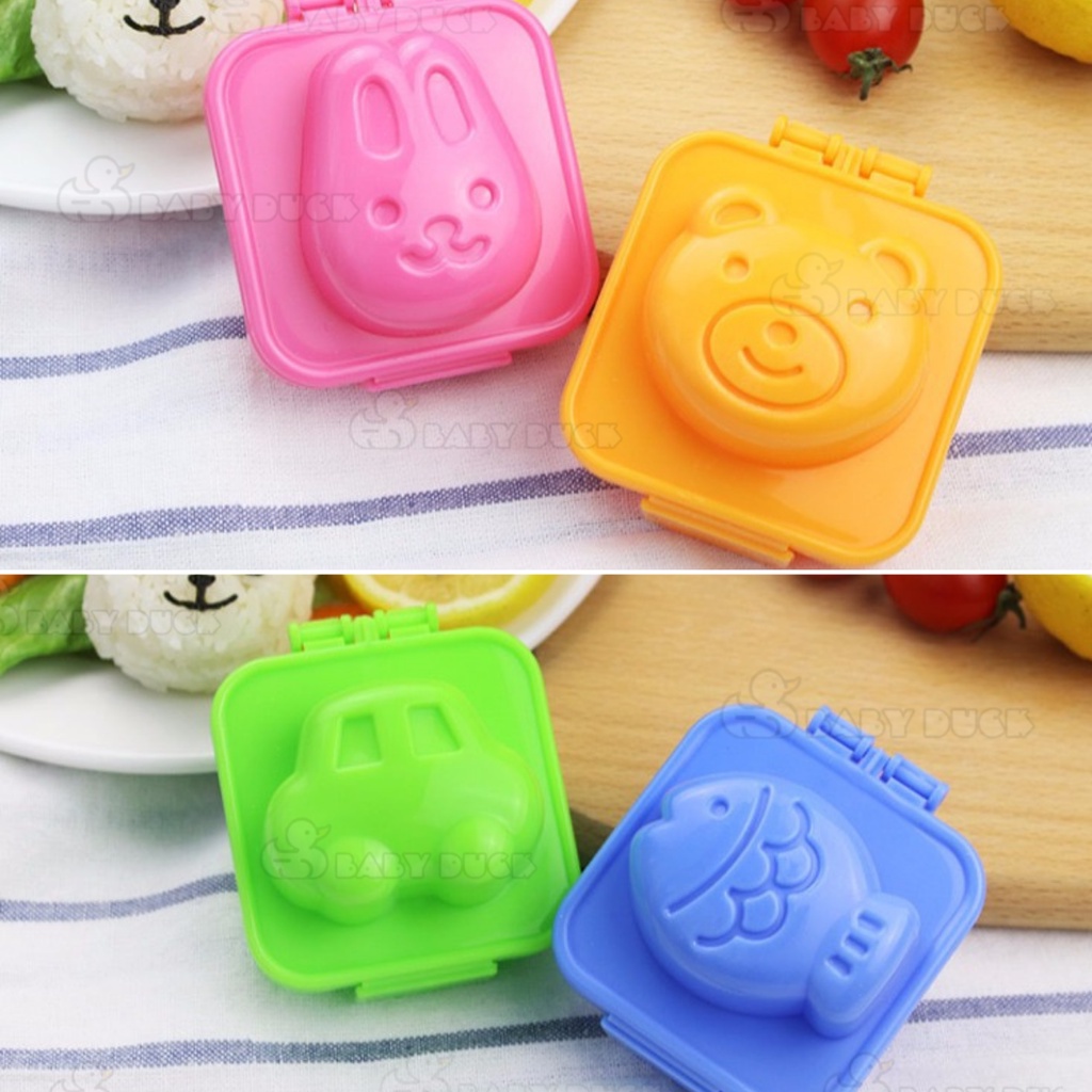 Khuôn Tạo Hình Cơm Bento Cho Bé, Khuôn Làm Trứng Bánh Đậu Hũ Non Ăn Dặm Cho Bé