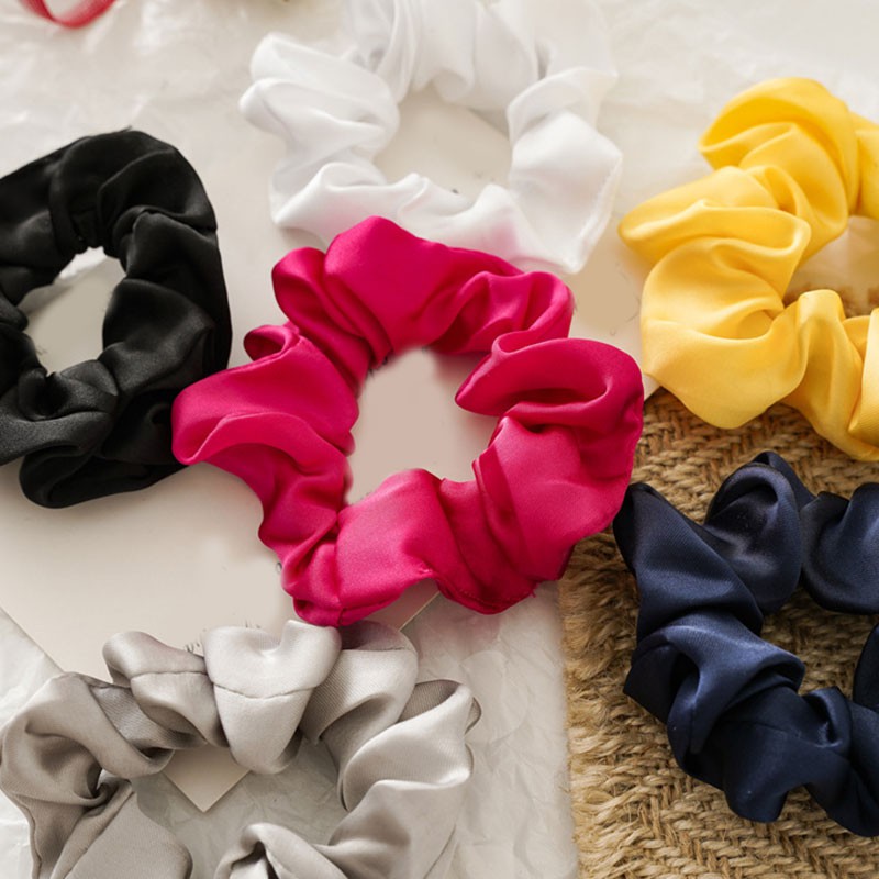 Dây Buộc Tóc Trơn Màu Xinh Xắn Dành Cho Nữ