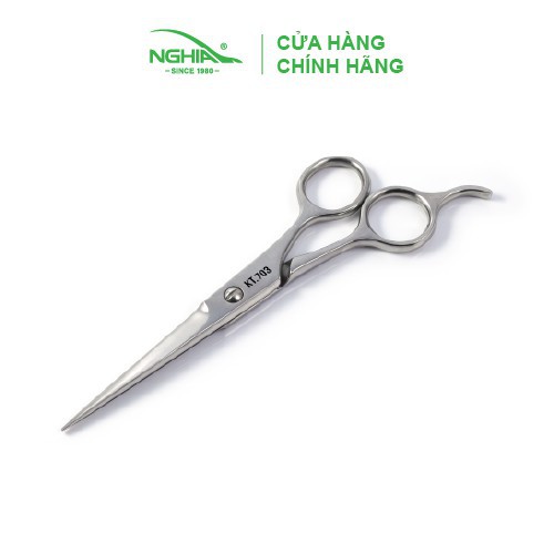 Kéo Cắt Tóc Thép Không Gỉ Inox KT.703 Kềm Nghĩa Chính Hãng - Cao Cấp Chuyên Nghiệp An Toàn Dành Cho Nam Nữ , Bé Trẻ Em