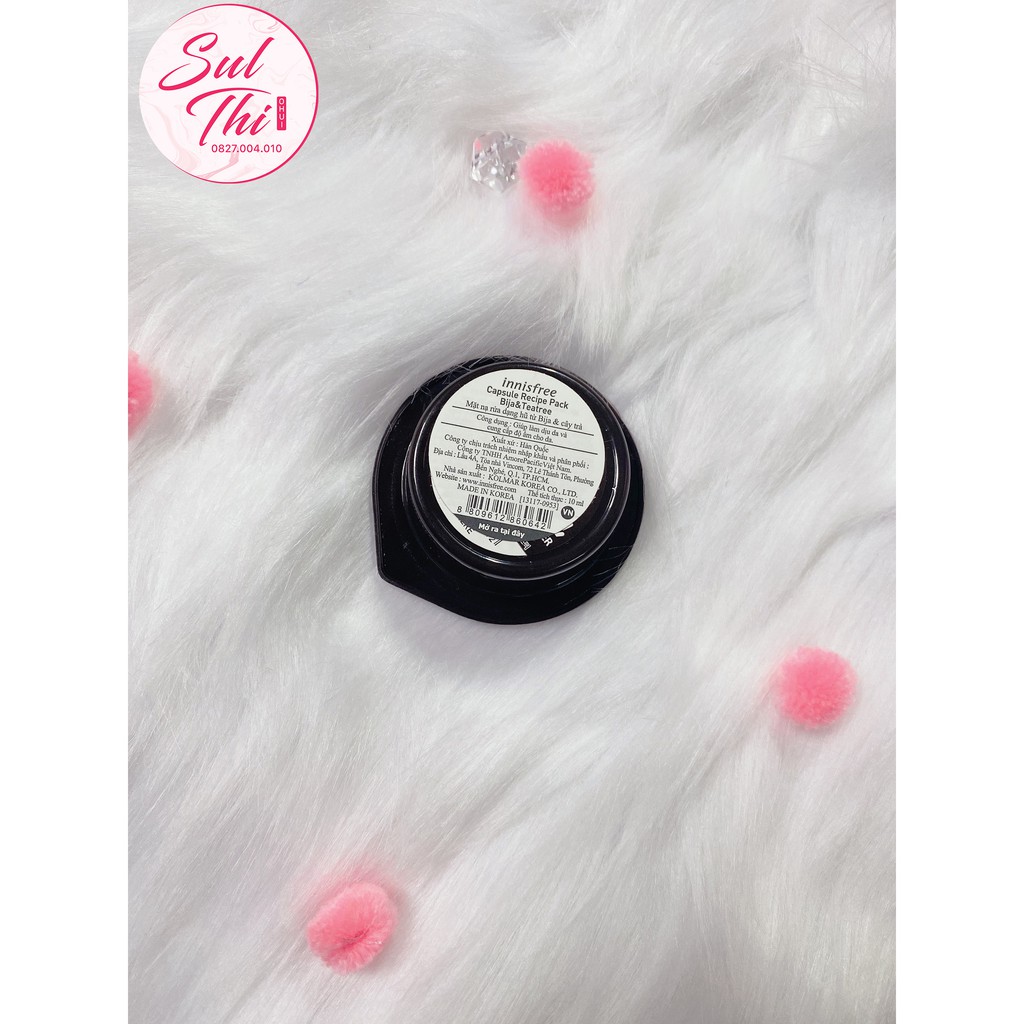 Mặt nạ rửa Wash off Capsule recipe pack Innisree dạng hủ 10ml