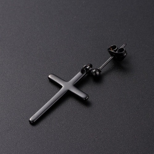 Bông Tai Nam Thánh Giá Tòn Ten Titan Ko Rỉ TT 2344