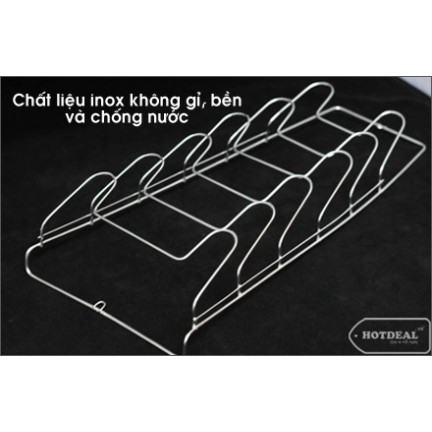 GIÁ TREO VUNG XOONG,NỒI 6 TẦNG INOX KHÔNG GỈ 100%