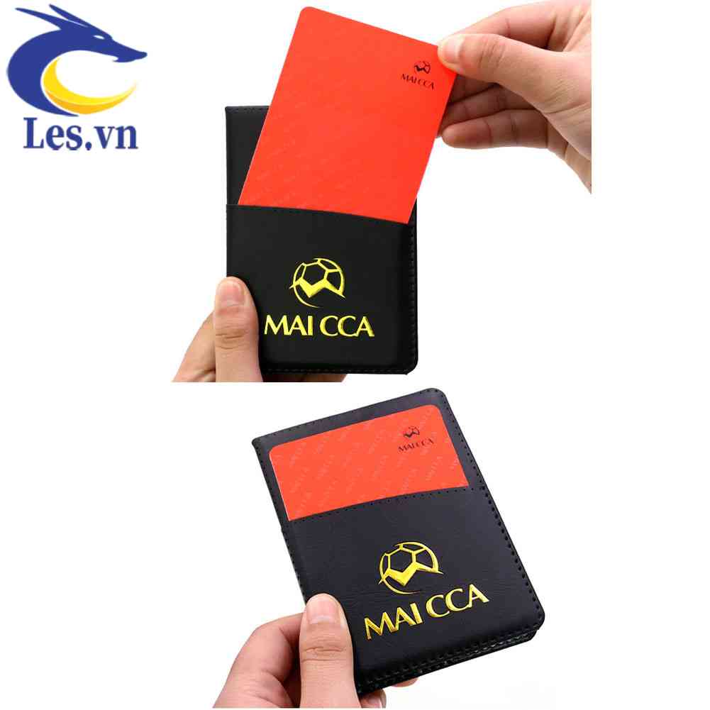 1 Bộ Thẻ Đồng Xu Vàng / Đỏ Cho Trọng Tài Bóng Đá