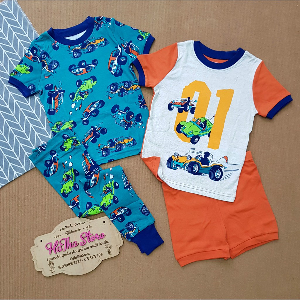 Pijama / Set 2 Bộ Ngắn và Dài Bé Trai (16-33kg)