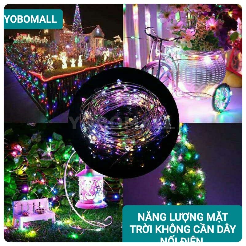 Dây Đèn Led Trang Trí Năng Lượng Mặt Trời Không Thấm Nước - Yobomall