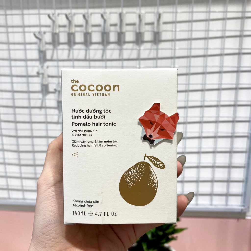 Nước dưỡng tóc tinh dầu bưởi The Cocoon  Pomelo Hair Tonic  140ml (Chai)