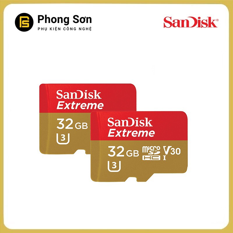 Thẻ nhớ Micro SDHC 32GB Extreme 667x 100mb/s UHS-1 Sandisk | BigBuy360 - bigbuy360.vn