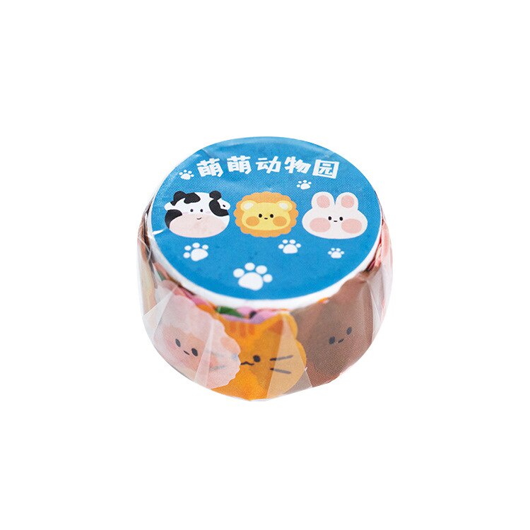 Bộ 100 miếng dán họa tiết động vật/ trái cây/ hoa hoạt hình dễ thương trang trí cho sổ lưu niệm/ nhật ký DIY