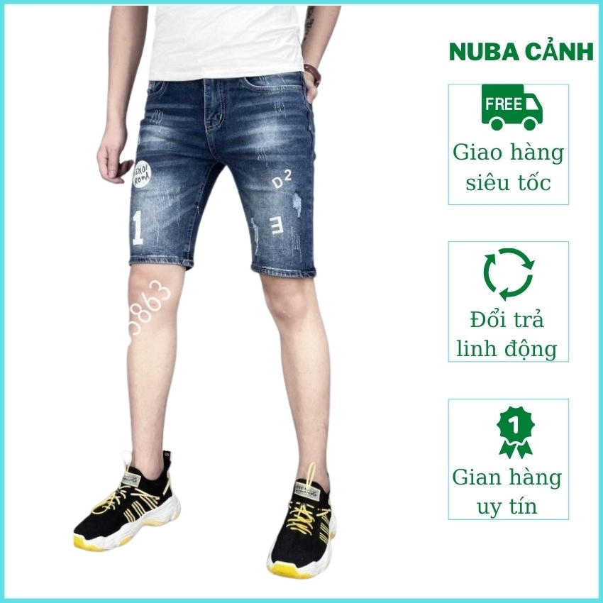 Quần short jean nam cao cấp nhiều mẫu mới,đẹp giá rẻ AT 214