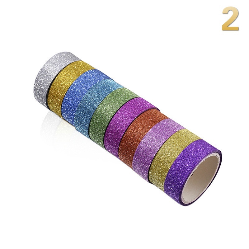 10 Cuộn băng dính trang trí 15mmx3m chất lượng cao tiện dụng