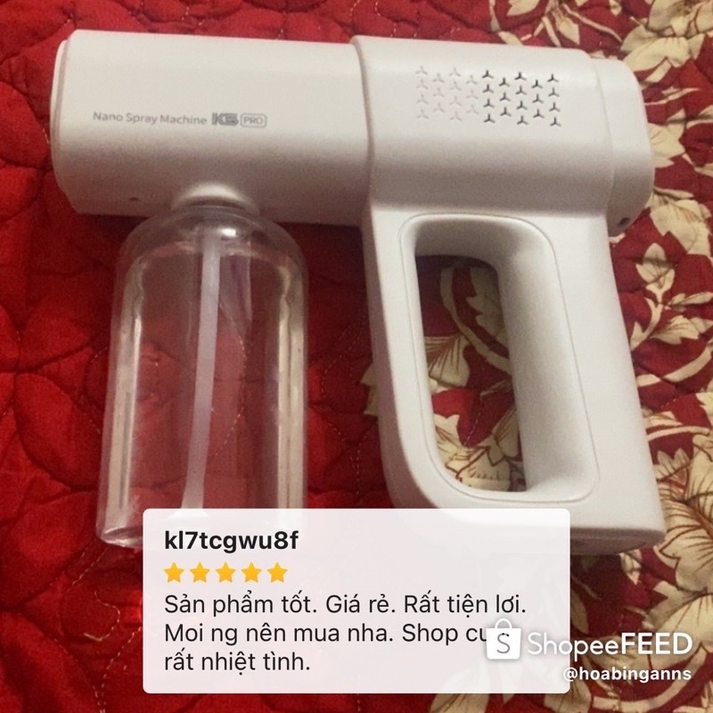 [RẺ VÔ ĐỊCH] Xịt Khử Khuẩn Cầm Tay, Súng Phun Khử Khuẩn K5 Pro Cao Cấp Súng Khử Khuẩn K5pro Laser 8 mắt