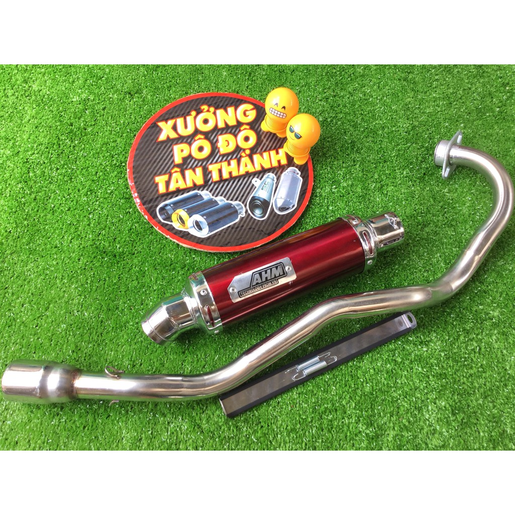 Bộ pô ahm xanh full cổ titan exciter, winer, sonic, raider fi, satria, gsx,...