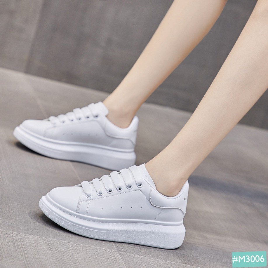 ( Hàng Đẹp ) Giày Thể Thao Sneaker Domba Cặp Đôi Nam Nữ Độn Đế MINSU M3006 Giày Bata Hàn Quốc Đế Độn Tăng Chiều Cao 5cm 