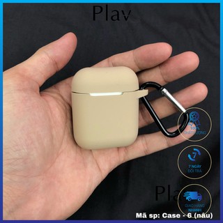 Vỏ Bao Airpods Đựng Tai Nghe Airpod - 𝗖𝗮𝘀𝗲 𝗮𝗶𝗿𝗽𝗼𝗱𝘀 Silicone màu trơn Plav