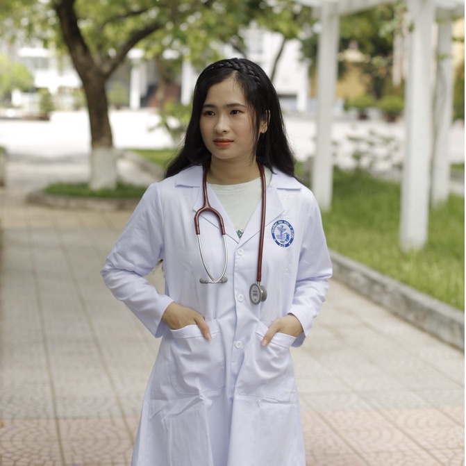 Áo blouse nam nữ dài tay ngắn tay kaki co giãn cao cấp logo thêu in theo yêu cầu (áo blue bác sĩ, dược sĩ) | BigBuy360 - bigbuy360.vn