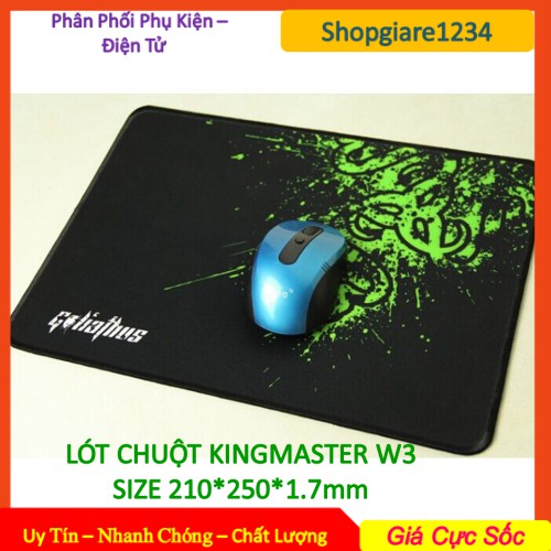 Lót chuột KINGMASTER W3/ X16 (210 x 250 x 1.7 MM)- Dành Cho Game Thủ