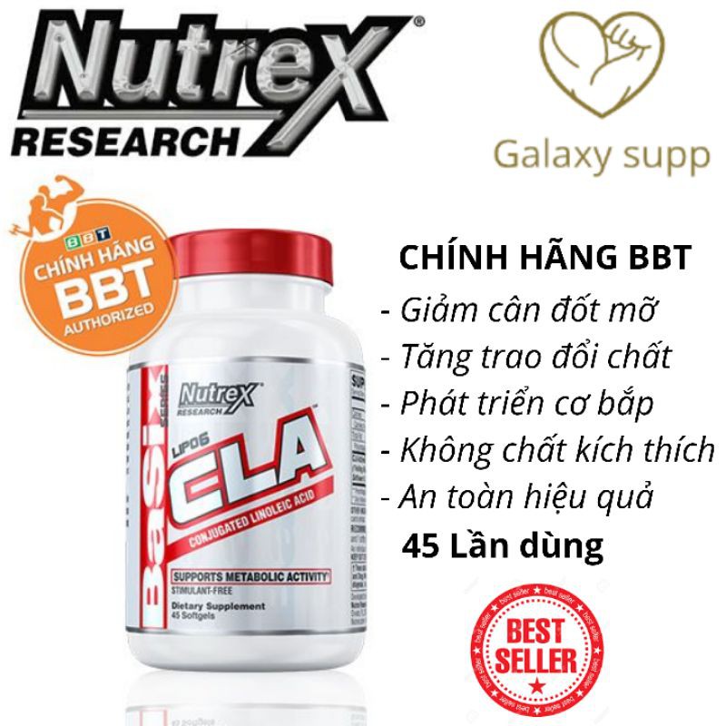 LIPO 6 CLA ĐỐT MỠ GIẢM CÂN AN TOÀN KHÔNG CHẤT KÍCH THÍCH