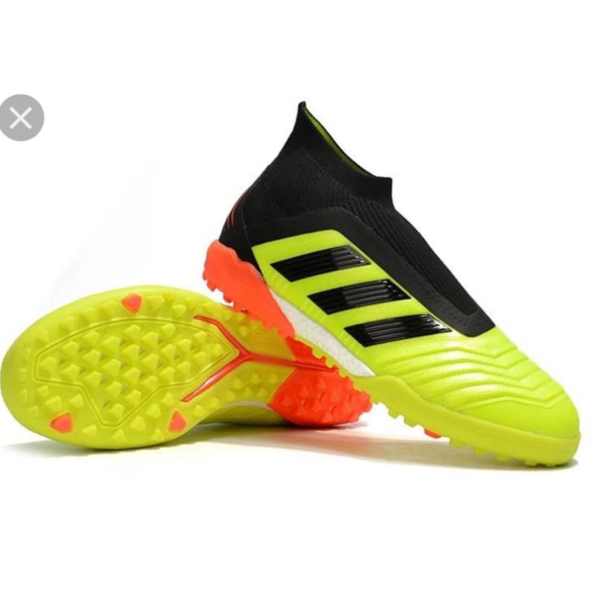 Giày Bóng Đá Predator 18+ Nõn Chuối TF không dây cho sân cỏ nhân tạo ,.