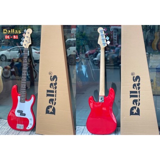 Guitar bass điện Dallas DL-B1 2 mobin tặng kèm phụ kiện