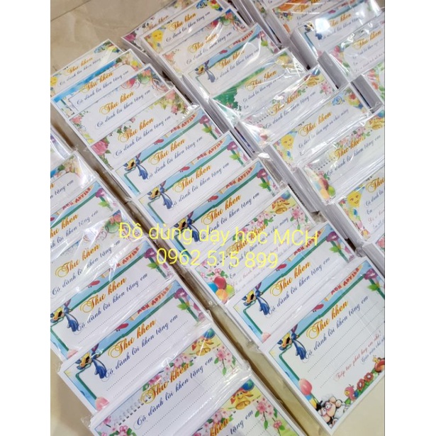 Thư khen học sinh in màu bìa trắng