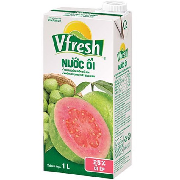 Nước Trái cây Vfresh các loại - Hộp 1 Lít