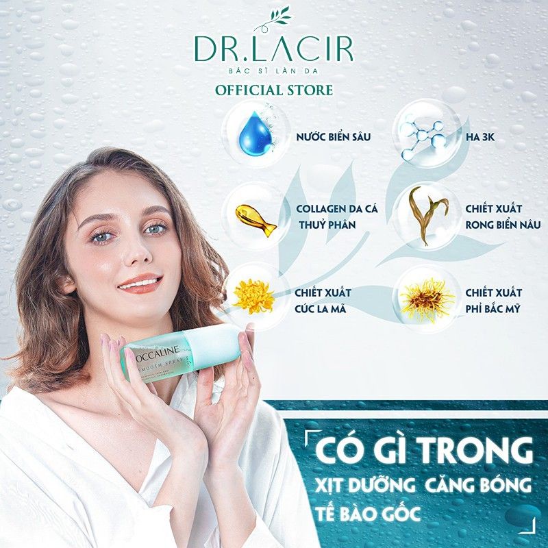 Xịt Khoáng OCCALINE SMOOTHING SPRAY DR LACIR