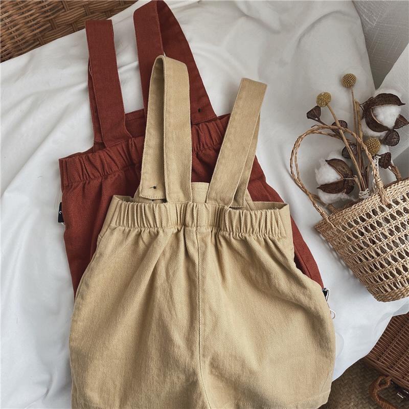 Quần Yếm Kaki Cotton trẻ em cho bé Trai bé Gái từ 10kg đến 28kg phong cách Hàn Quốc thời trang trẻ em Dream House