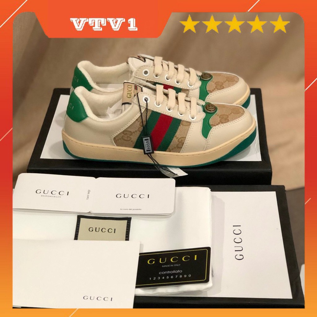 Giày thể thao Sneaker -𝐆𝐮𝐜𝐜𝐢 𝐒ơ𝐧 𝐓ù𝐧𝐠 sc phối đồ sang chảnh phong cách đi giày đôi thì tuyệt vời