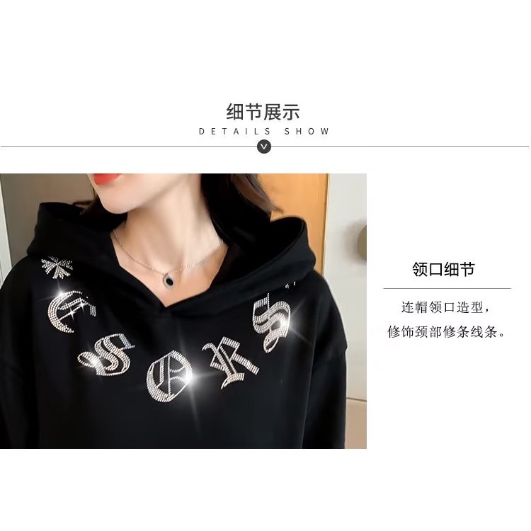 Áo Hoodie Tay Dài Dáng Rộng In Chữ Phong Cách Mỹ Thời Trang Mùa Thu Cho Nam Và Nữ 110kg m-5xl
