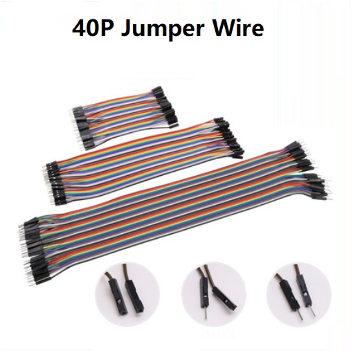 40pcs Jumper Wire 10CM 21CM 30CM Pins Male To Male Female To Female Cable Kit DIY Electron Line 2.54mm for PCB Arduino Chuyển Từ male Sang female 2.54mm diy arduino
