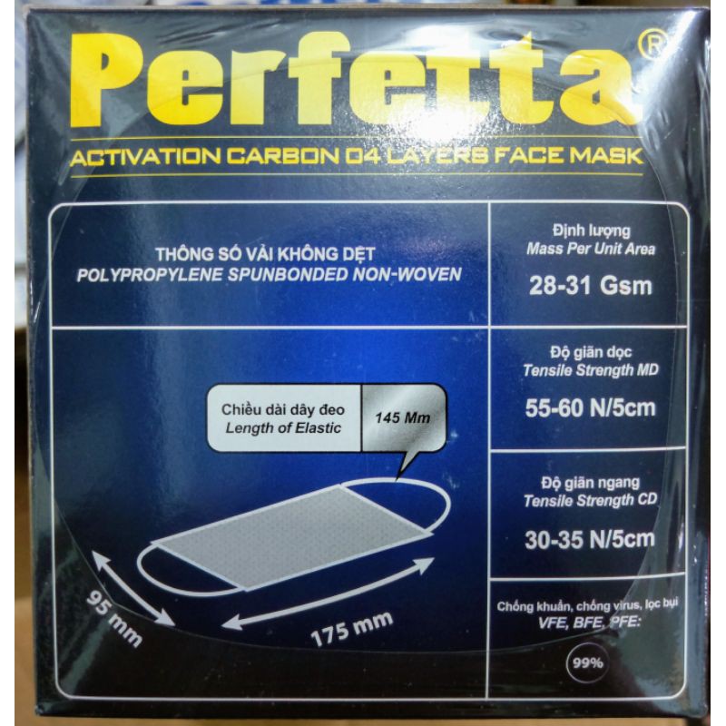 Khẩu Trang Y Tế cao cấp 😷 Perfetta trẻ em 😷 Perfetta Ultra xanh 😷 Perfetta than hoạt tính.