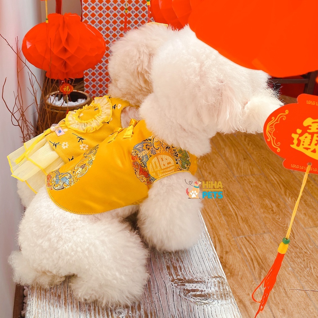 Áo Tết Cho Chó Mèo Quần Áo Thú Cưng Tết Thời Trang Cao Cấp Hihapet
