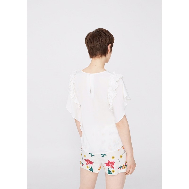 Áo Sơ Mi Mango Tay Bèo