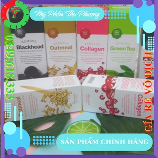 SỮA RỬA MẶT COLLAGEN TRÀ XANH THAN HOẠT TÍNH LÚA YẾN MẠCH MỸ PHẨM HÀN QUỐC CHÍNH HÃNG PURE MIND SO FRESH CLEANSING FOAM