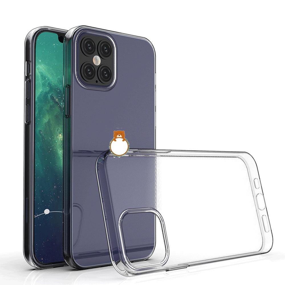Ốp điện thoại silicon dẻo trong suốt chất lượng cao cho IPhone 13 12 Mini Pro Max Plus