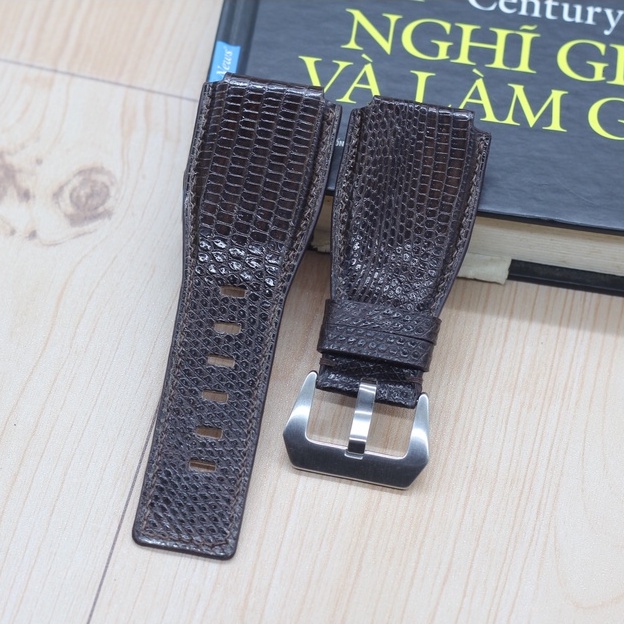 DA KỲ ĐÀ, Dây Đồng Hồ, Dây Đồng Hồ Da Thật Cao Cấp Phù Hợp Với Dòng BELL&amp;ROSS Size 24/24mm, Bảo Hành 6 Tháng