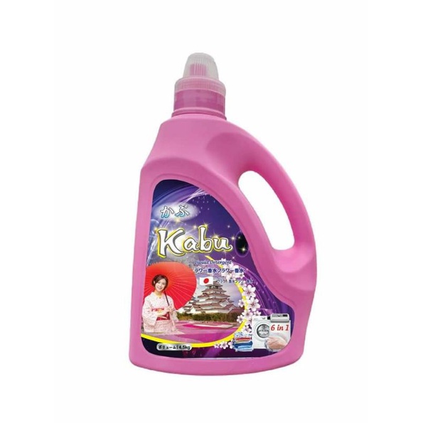 Nước giặt KABU 4,5L can xanh, hồng