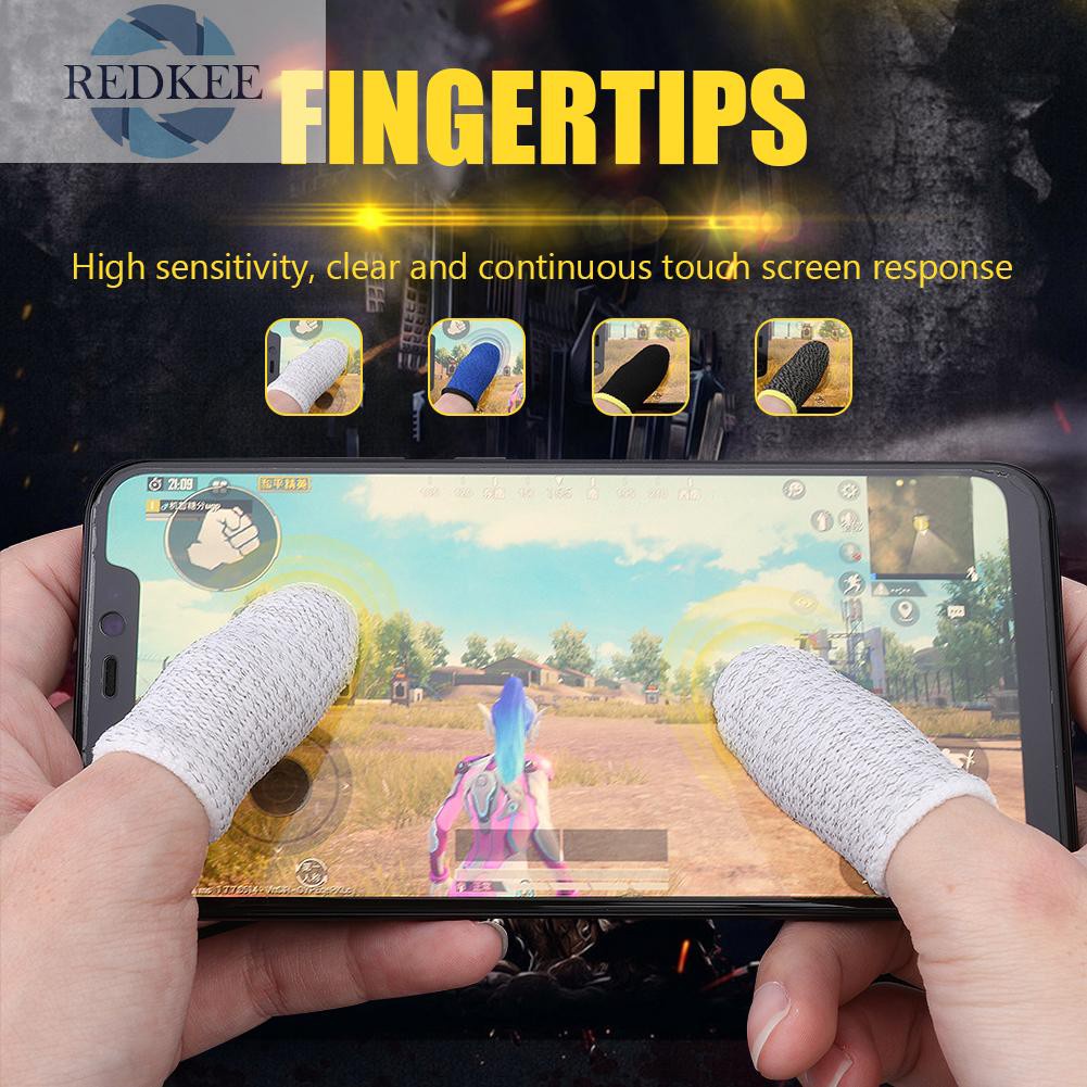 Bộ 2 Vỏ Bọc Ngón Tay Chơi Game Thoáng Khí Chống Mồ Hôi Tiện Dụng